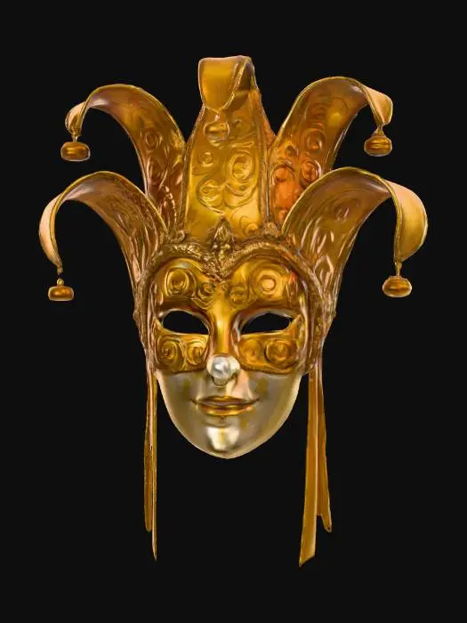 3D model for Golden Carnival Mask