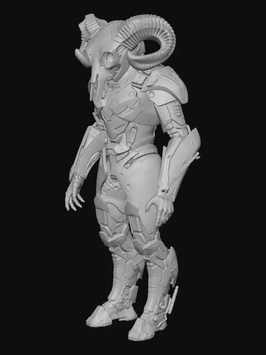 3D model for Cybernetic Minotaur