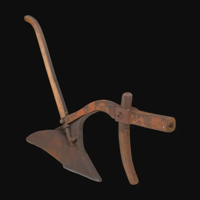 3D model for Antique Wooden Plow