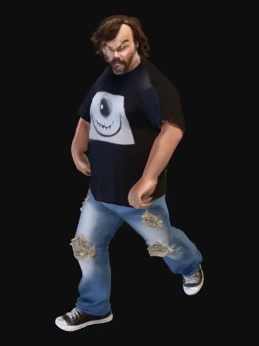 3D model for jack black as steve