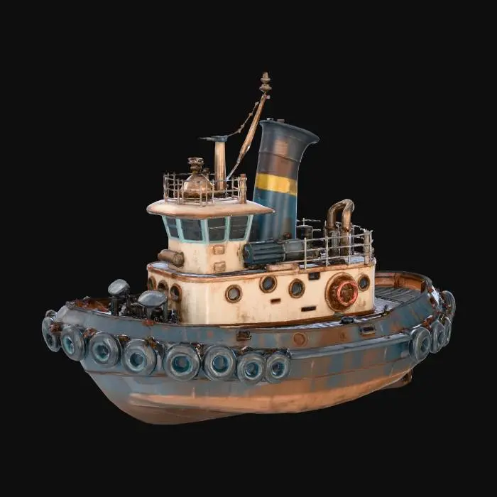 3D model for Tug_Boat_Project_Atlaz