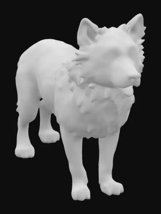 3D model for Dog breed is Border Collie. we can see the head and feet and full view of this healthy intelligent dog.