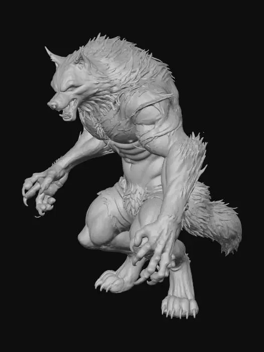 3D model for Werewolf Encounter