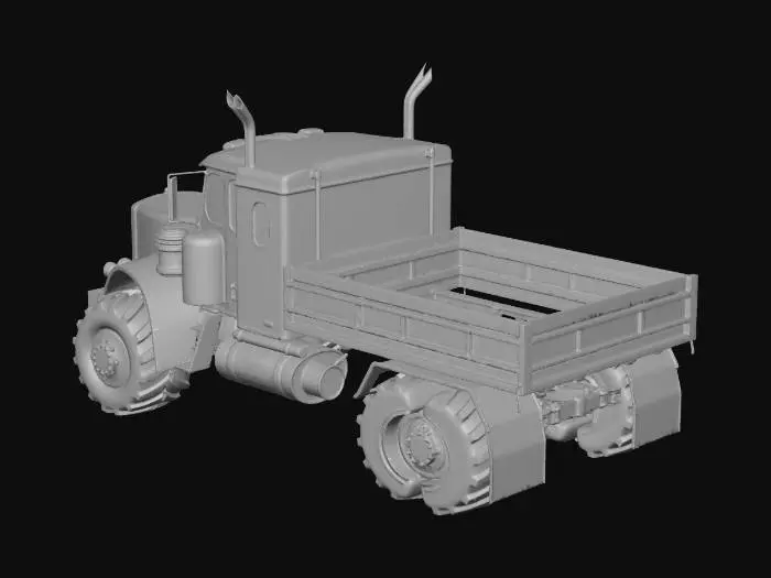 3D model for has una camioneta estilo realista animado que no tenga copyright y que sea de carga