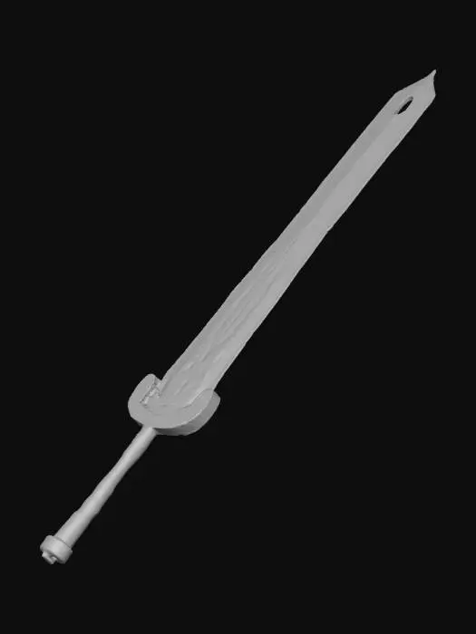 3D model for Sword Sketch on Planner Page