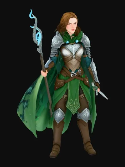 3D model for Elven Guardian of the Enchanted Falls