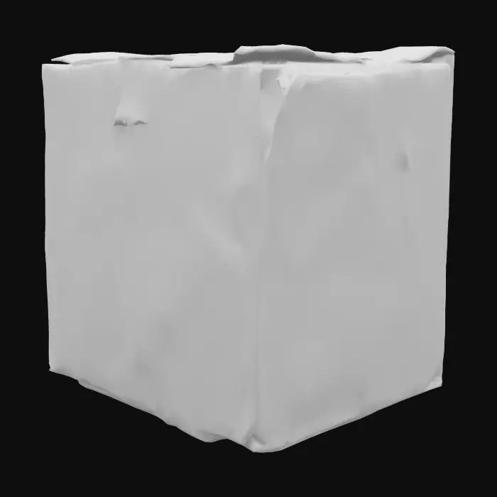 3D model for Old cardboard box, like the one used to store stuff in the basement. Bit dirty with some marker markings