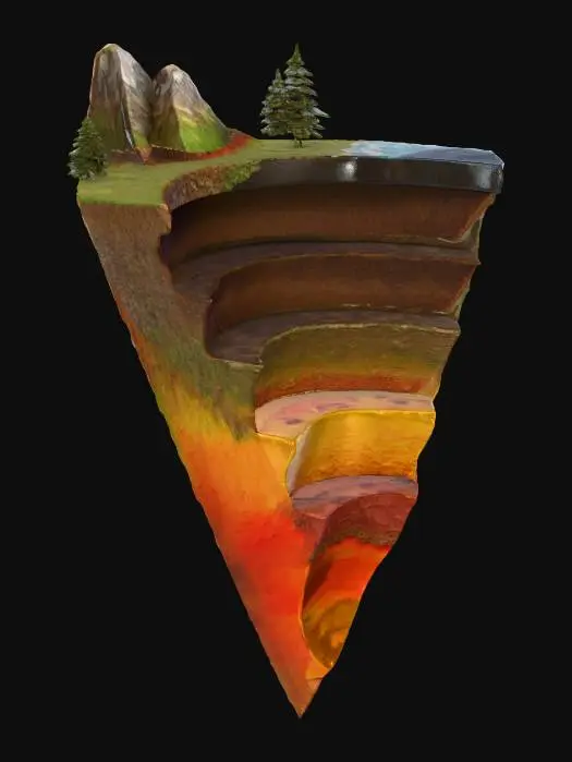 3D model for Layers of the Earth