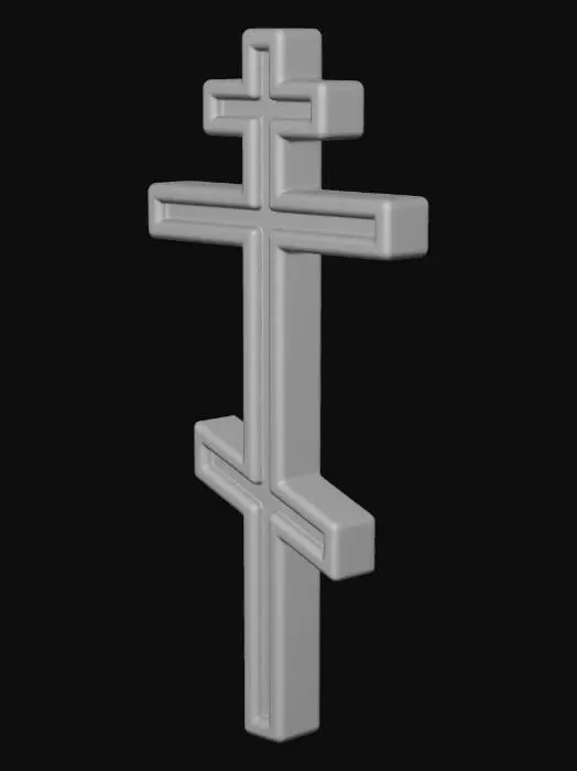 3D model for Orthodox cross pendant