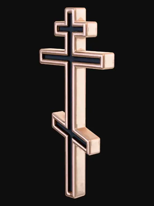 3D model for Orthodox cross pendant