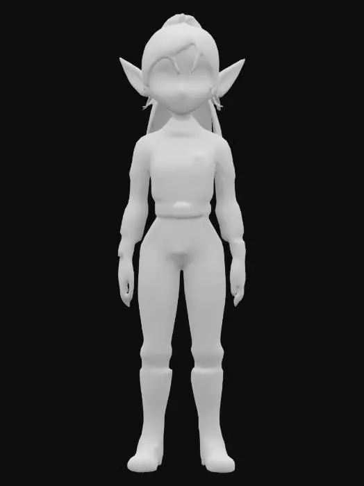 3D model for Explorer Elf Character