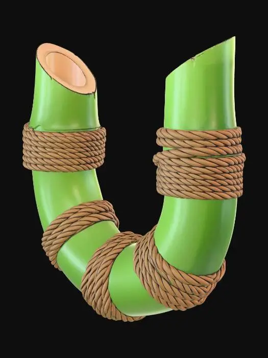 3D model for Rope-Bound Bamboo
