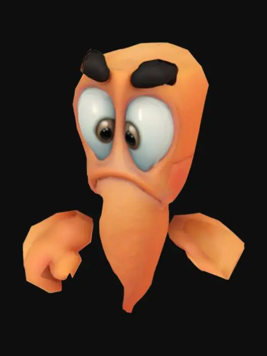 3D model for Cartoony Worm