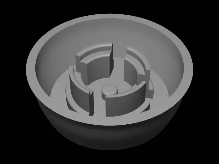 3D model for Black plastic cap insert