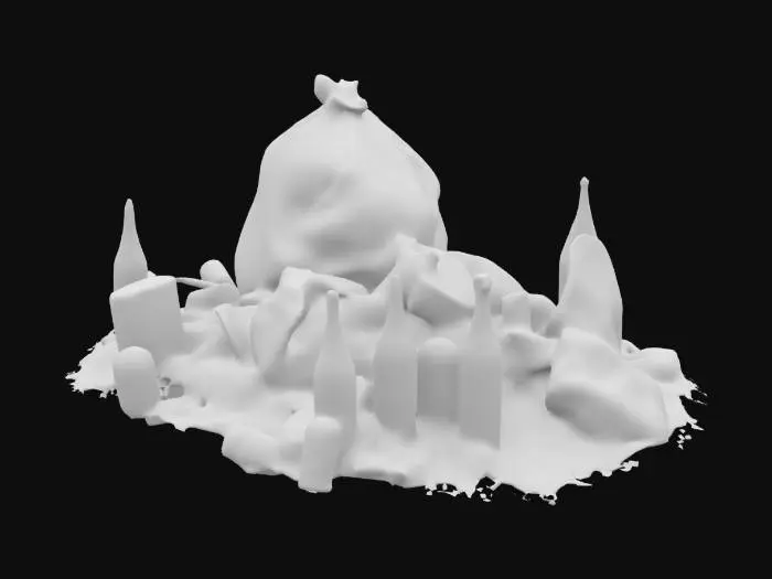 3D model for Trash Pile Still Life