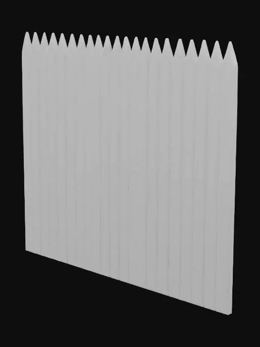 3D model for Wooden Picket Fence