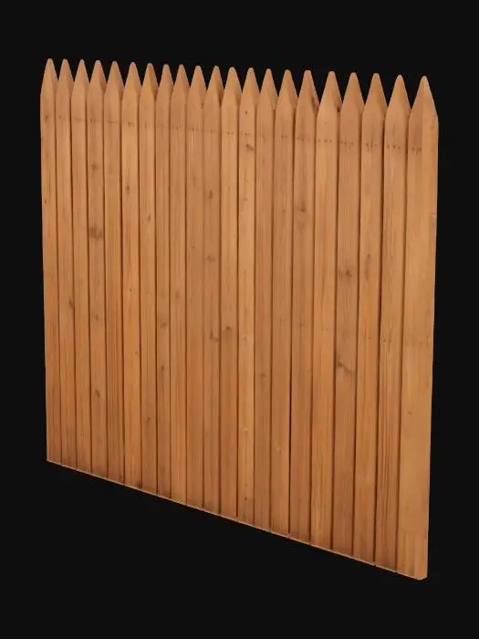 3D model for Wooden Picket Fence