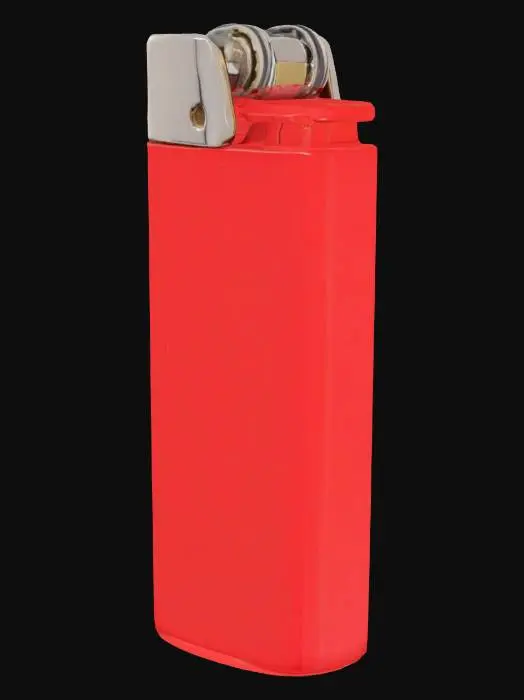 3D model for Red Pocket Lighter