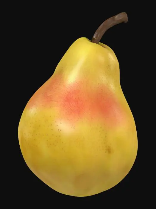 3D model for make me a highly realistic 3d fruit pear
