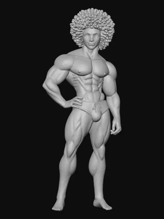 3D model for Beach Body Athlete
