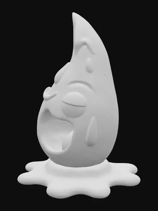 3D model for Blue slime drop