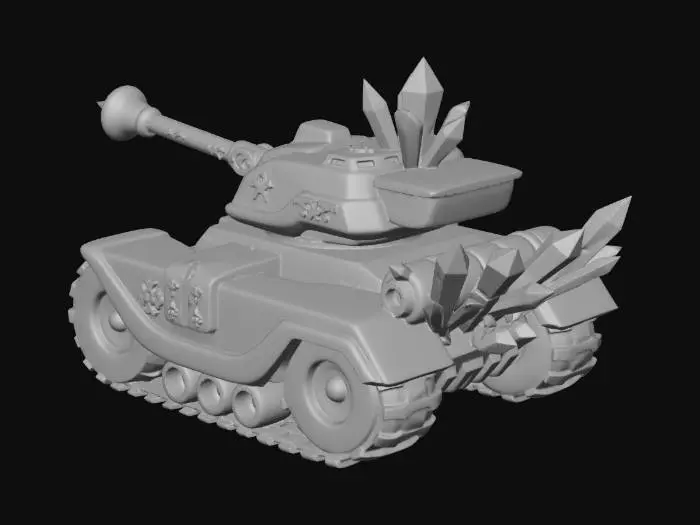 3D model for crystal tanku