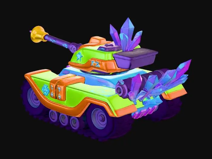 3D model for crystal tanku