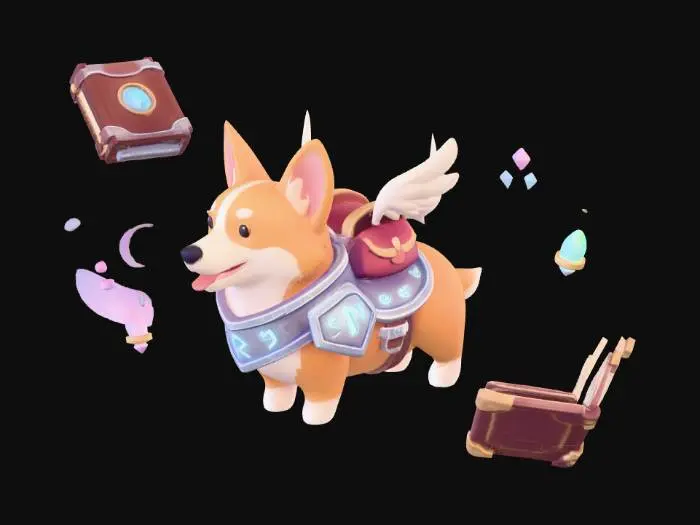 3D model for Skybound Corgi