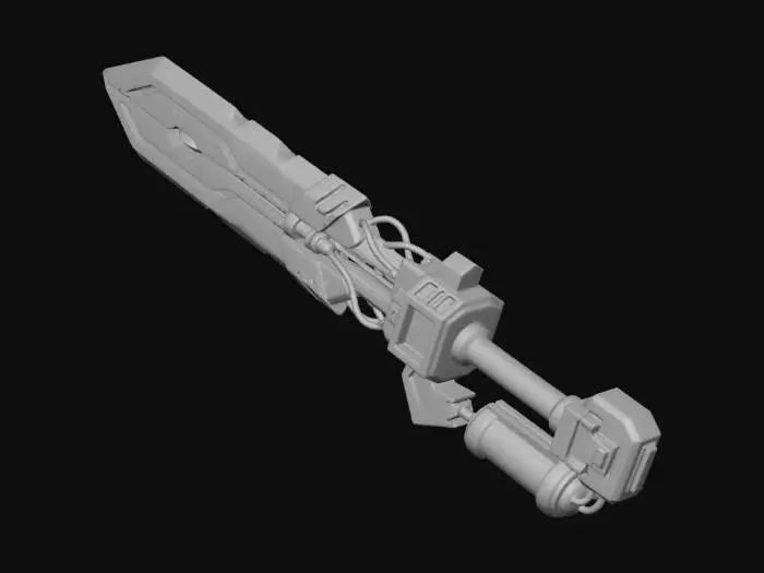 3D model for Cyberpunk Greatsword