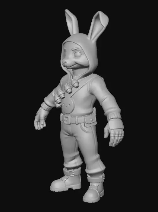 3D model for Bomb Bunny