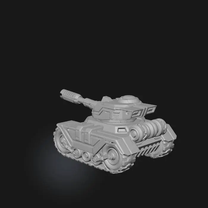 3D model for sci fi tank