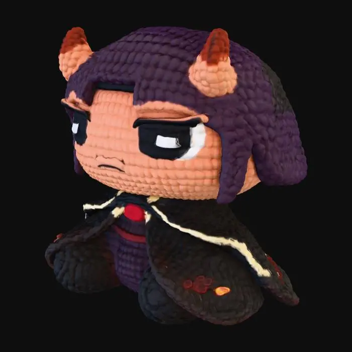 3D model for Crochet Demon Plushie