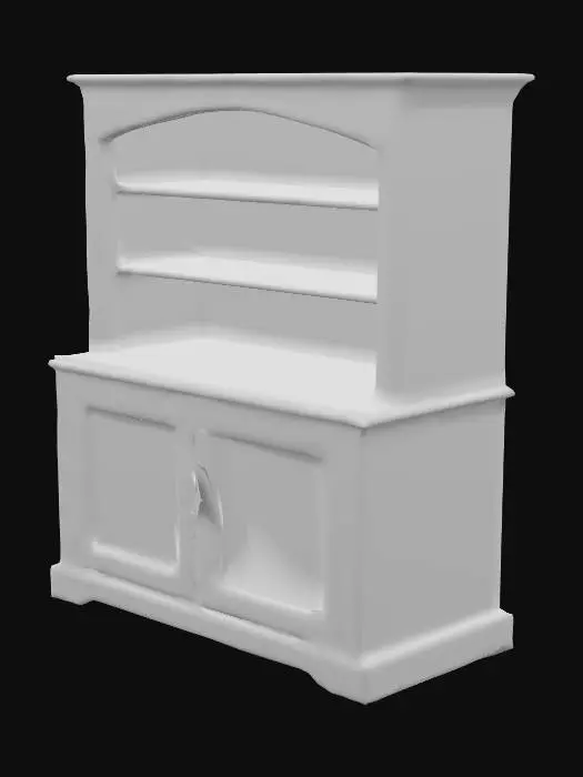 3D model for Wooden Cabinet Display