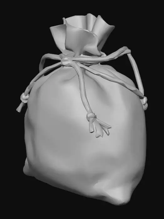 3D model for Red Luck Bag