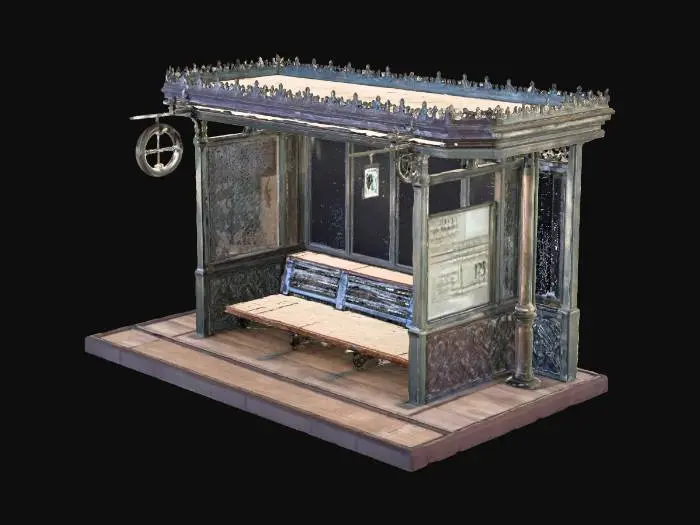 3D model for Tram Bus Stop