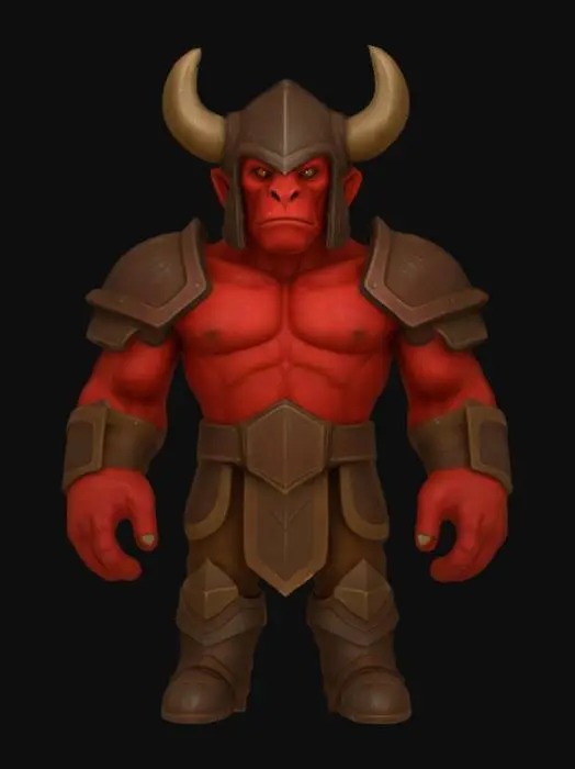 3D model for Redskin Orc Warrior