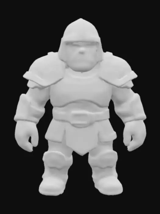 3D model for Red-skin Orc Warrior