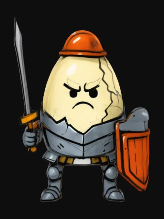 3D model for Humpty Dumpty, #SketchTo3D#