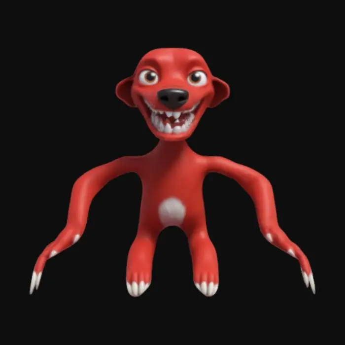 3D model for Crimson Creature 2, #SketchTo3D#