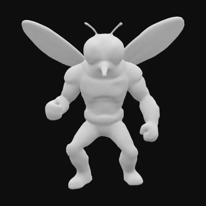 3D model for Fly Warrior, #SketchTo3D#