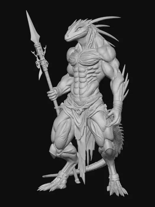 3D model for Emerald Scale Warlord