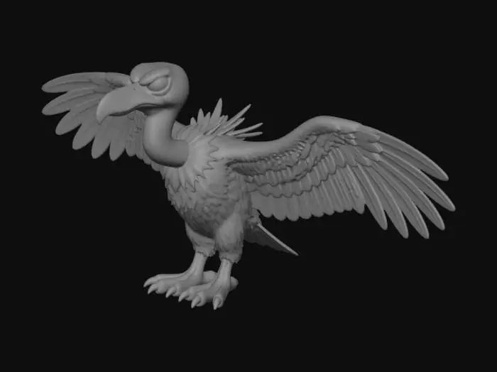 3D model for Necky - Donkey Kong Country