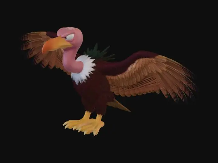 3D model for Necky - Donkey Kong Country