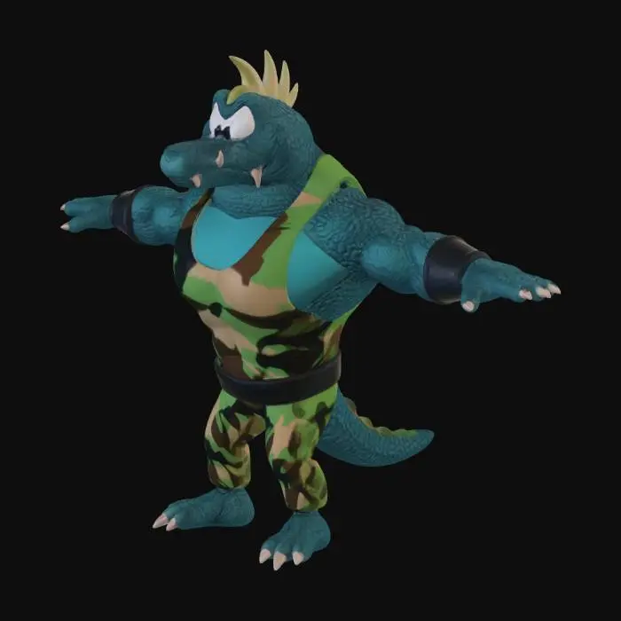 3D model for Krusha - Donkey Kong Country