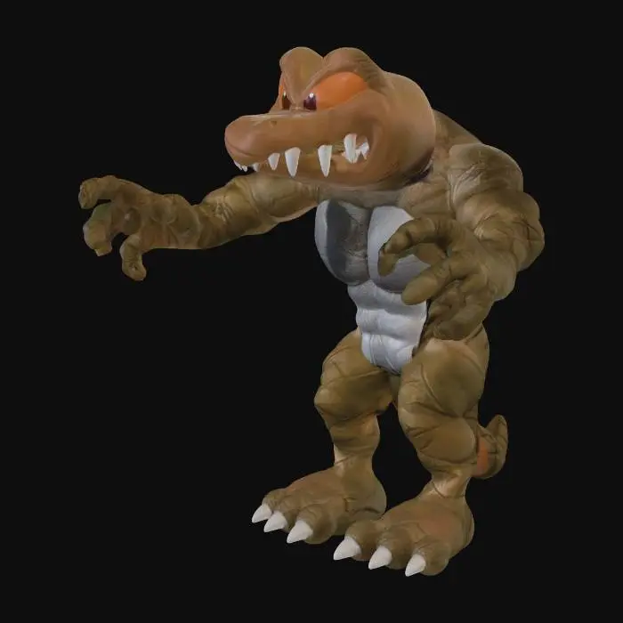 3D model for Crocodile Warrior