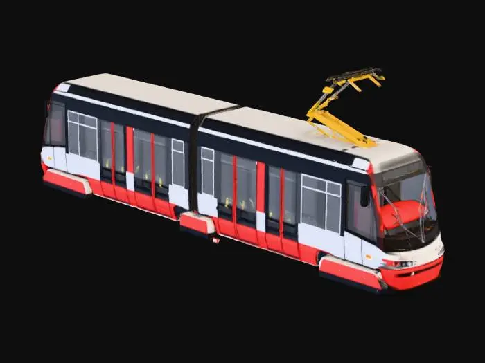 3D model for Modern Tram Design