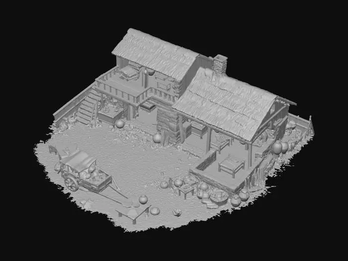 3D model for Thatched Village Forge