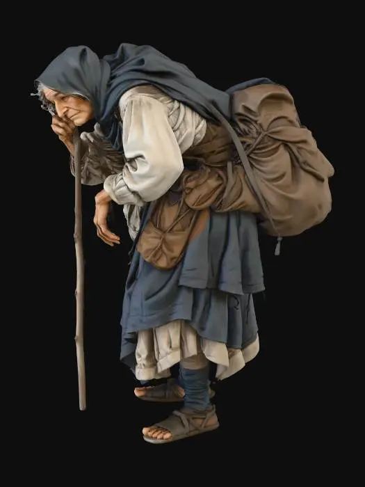 3D model for The Wandering Elder Woman