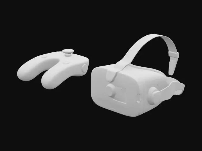 3D model for oculus quest 3 with controller
