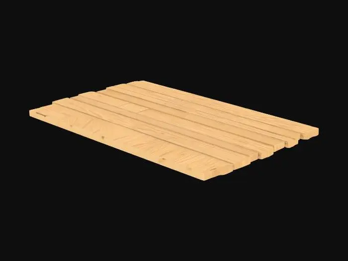 3D model for low poly cabin flooring